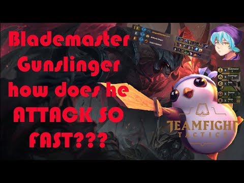 TFT| INSANE BLADEMASTER GUNSLINGER COMBO DOUBLE THE HITS ON MULTIPLE TARGETS??