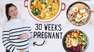 Vegan & Pregnant! What I'm Eating in my 3rd Trimester 🌱🤰🏼