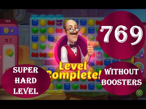 Homescapes Level 769 - [12 moves] [2022] [HD] solution of Level 769 Homescapes[No Boosters]