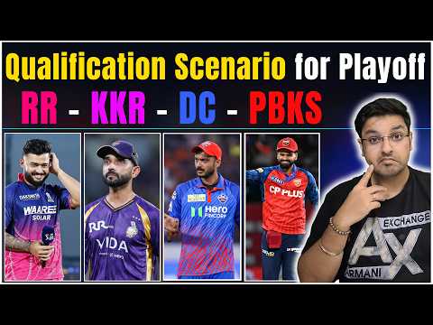 IPL 2026 Playoffs: RR, KKR, DC & PBKS Fight for 4th Spot | IPL 2026 Play-offs Scenario