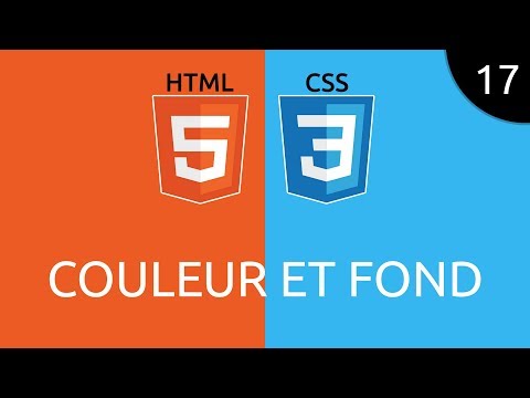 HTML CSS 17 couleur et fond