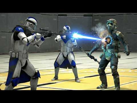 Arc Troopers vs 41st Scout Clone Troopers - STAR WARS JEDI FALLEN ORDER AI Battles