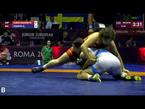 Qual. WW - 68 kg: M. OJEDA NAVARR (ESP) v. S. IVANOVA (BUL)