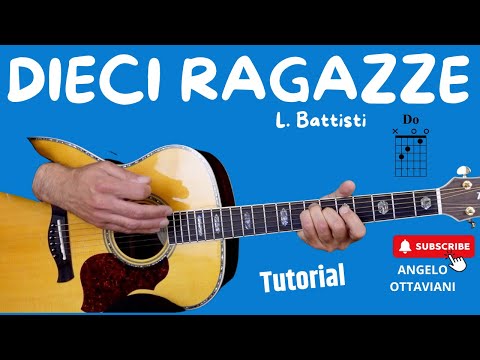 Dieci Ragazze - Lucio Battisti - Chitarra - Facile