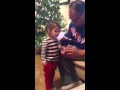 Maggie Sees Barney The Dinosaur
