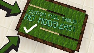 How To Make A Pool Table in Minecraft! (NO MODS!) - Rygamer180