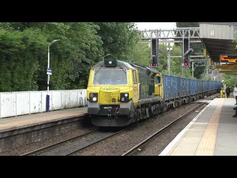 Manchester Rail @ Navigation Road with 60059, 66181, 198, 726, 70014, +  Deansgate 13.06.2022