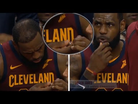 LeBron James Casually Cutting His FINGERNAILS During Game vs Raptors