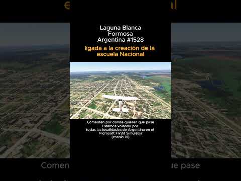 Laguna Blanca, Formosa desde el Microsoft Flight Simulator #lagunablanca #formosa #msfs #argentina