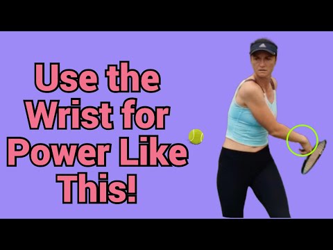 How to use the Wrist on the Two Handed Backhand