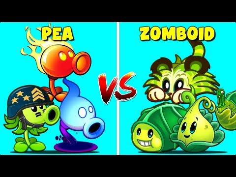 PvZ2 - Team Vs Team "3 PEA vs 3 ZOMBOID" Who Will Win ?