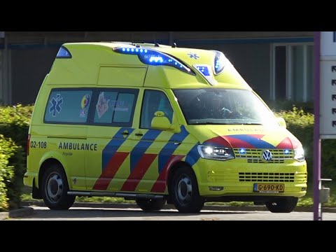 [Primeur] A1, Silverline Ambulance 02-108 UMCG Ambulancezorg naar melding vanaf post Sneek