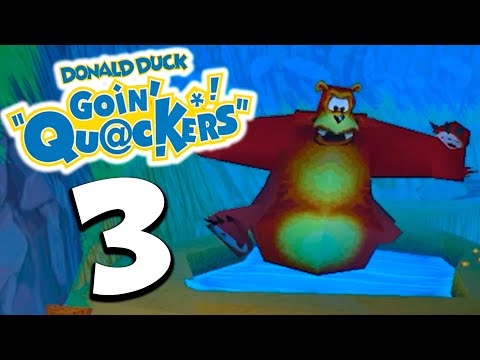 Donald Duck: Goin' Quackers Walkthrough 100% | Part 3 | Chase: Bear Path (PlayStation)