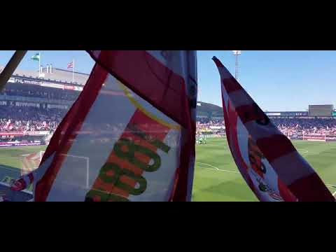 Sparta Marsch voorafgaand aan Derby Sparta Rotterdam - Feyenoord