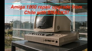 Amiga 1200 repair upgrade from Chile with SNACKS!