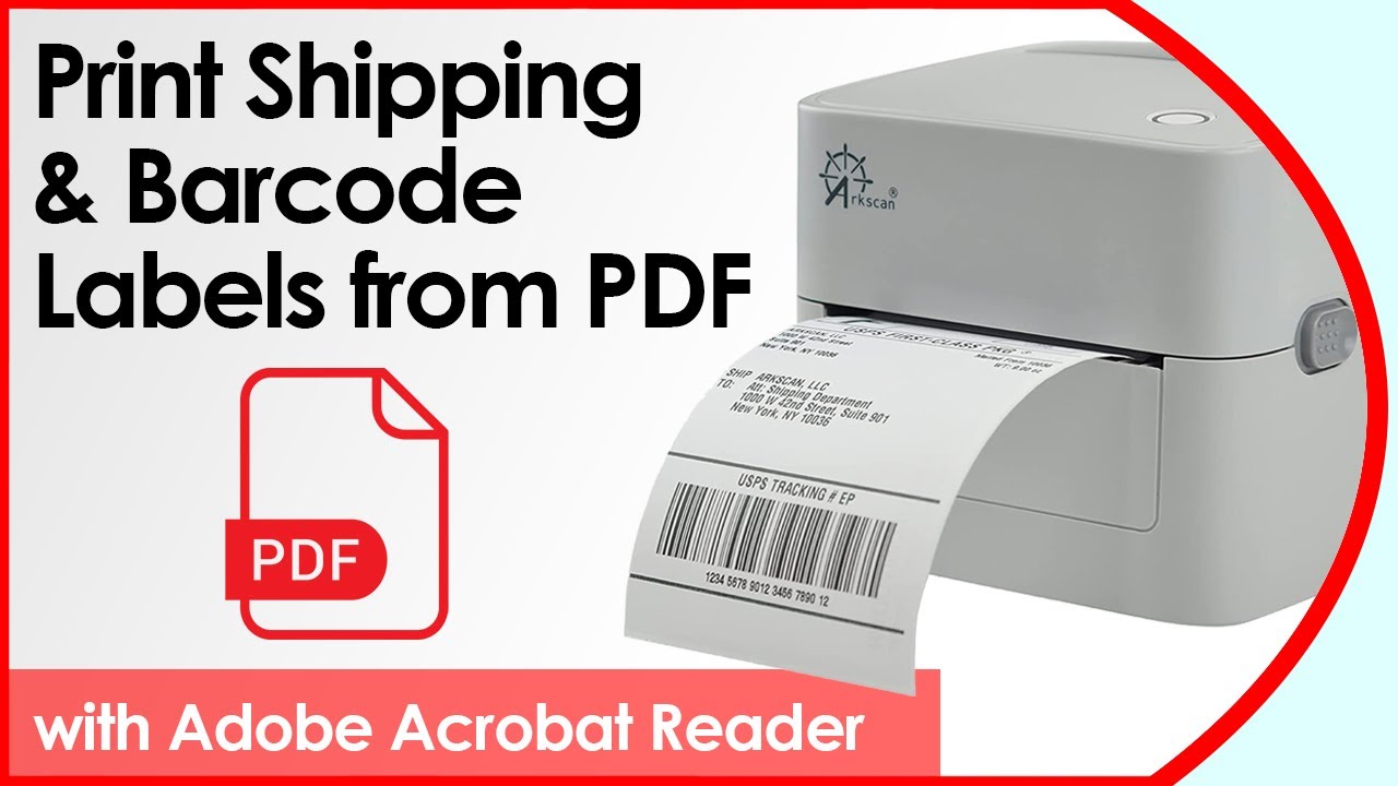 How to Print Incorrectly Formatted PDF Shipping / Barcode Labels using Adobe Acrobat UPDATED 2023