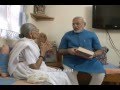 Narendra Modi visits his mother to seek her.