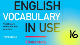 16. Cambridge English Vocabulary In Use || Elementary || Unit 16 || Communications