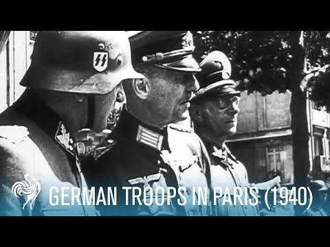 German Troops In Paris: World War II (1940) | British Pathé