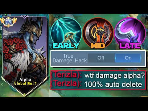 ALPHA MAX TRUE DAMAGE BUILD IS BACK!! ONE-SHOT + GOODBYE META HEROES?! (too broken)