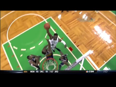Throwback: Jeff Green puts Al Jefferson on poster (11/14/2012)