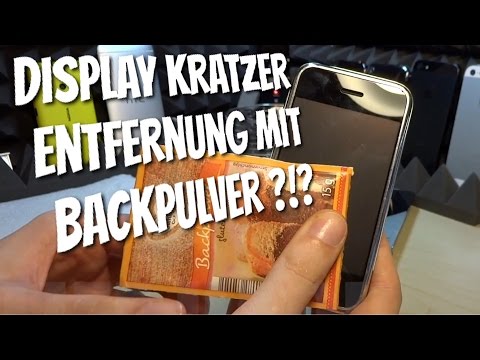 Smartphone Display mit Backpulver von Kratzern befreien !? Funktioniert der Life Hack ??