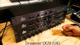 Video thumbnail for 80's DBX / Drawmer Compressor Comparison Test by SUBTOKYOSHOP Music Gears