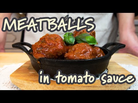 How to make MEATBALLS IN TOMATO SAUCE || Polpette al sugo || Italian recipe