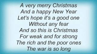 Magnus Carlsson - Happy X-Mas (War Is Over) Lyrics