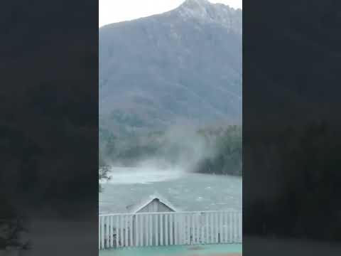 fuertes vientos en alto biobio, chile