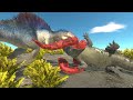A day in the fights of Spinosaurus   Animal Revolt Battle Simulator