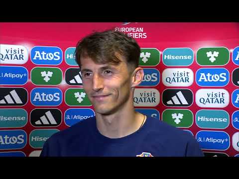 Ante Budimir after the win against Gibraltar