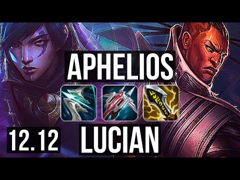 APHELIOS & Lulu vs LUCIAN & Nami (ADC) | Rank 5 Aphelios, Godlike | KR Challenger | 12.12