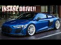 CUTTING UP WITH SUPERCARS IN A STRAIGHT PIPED AUDI R8 PERFORMANCE POV