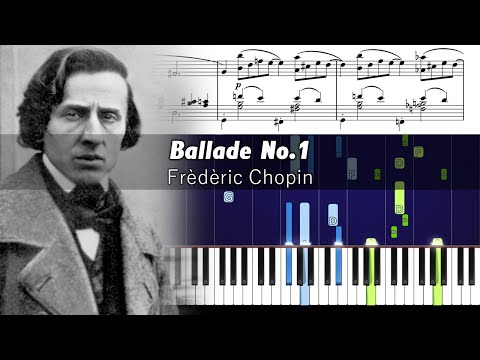 Chopin - Ballade No. 1 in G Minor - Piano Tutorial with Sheet Music