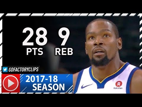 Kevin Durant Full Highlights vs Trail Blazers (2017.12.11) - 28 Pts, 9 Reb, 3 Blks