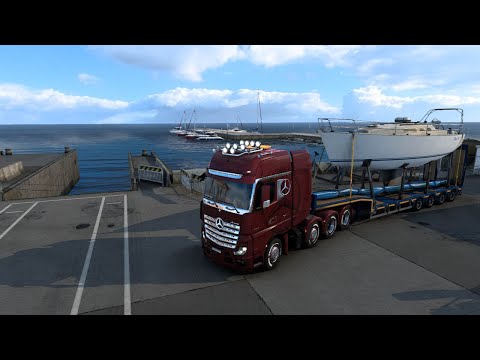 🔴 [LIVE]  ETS2 🚚 ONLINE 👁 Convoy with Mercedes-Benz New Actros GigaSpace 625 HP (460 kW) part 2
