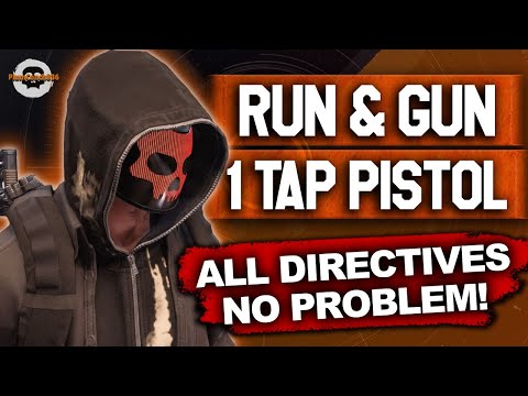 EASY XP - 1 TAP PISTOL BUILD - RUN & GUN HEROIC content with ALL DIRECTIVES!  Division 2 - TU19.1