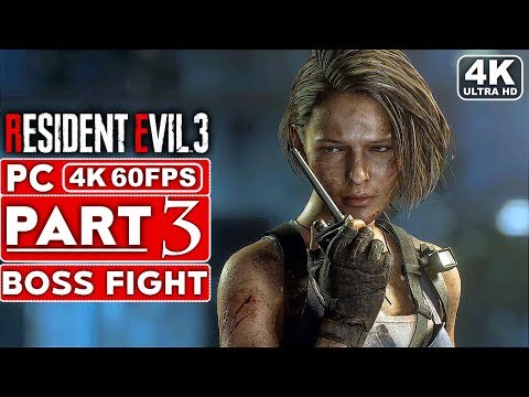 RESIDENT EVIL 3 REMAKE Gameplay Walkthrough Part 3 NEMESIS BOSS FIGHT [4K 60FPS PC] - No Commentary