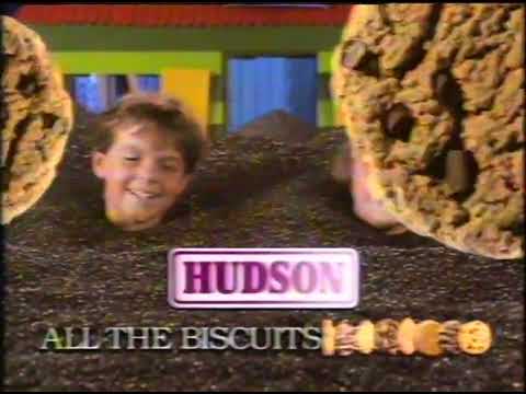 NZ TV Commercial - Hudson Chocolate Chip Biscuits - Chocka Block (1992)