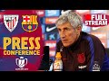 Setién on Dembélé and the quarter finals against Athletic