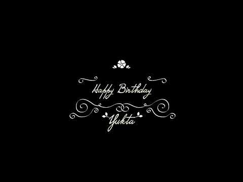 Happy B'Day Yukta