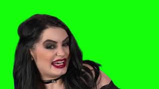 "Paige here" green screen