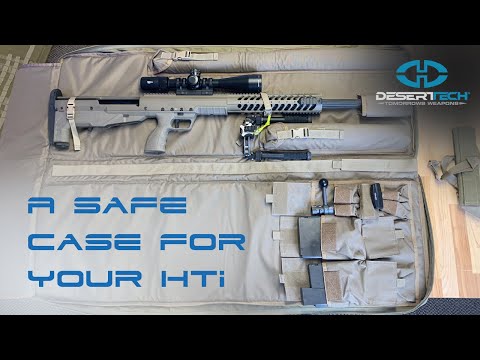 A safe case to store and transport your HTI rifle.