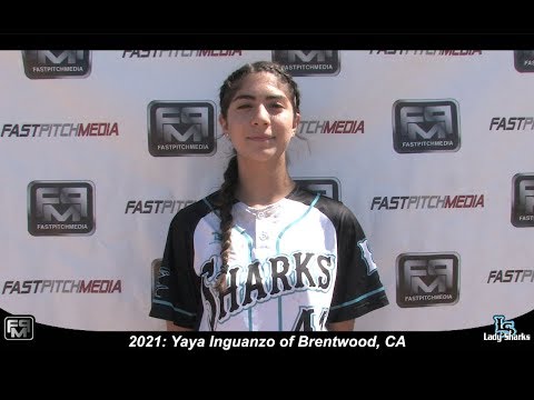2021 Ysenia "Yaya" Inguanzo Catcher and Outfield Sofball Skills Video - San Jose Lady Sharks