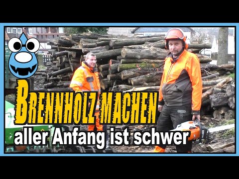 Brennholz machen🔥 Aller Anfang ist schwer...😅