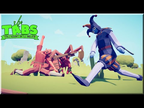 Tricky! Jester vs Every Unit 1v1 - TABS Unit Possession Update