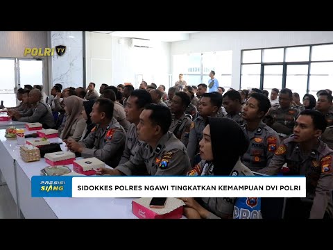 SIDOKKES POLRES NGAWI LAKSANAKAN PENINGKATAN KEMAMPUAN DISASTER VICTIM IDENTIFICATION BAGI PERSONEL