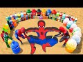 Spiderman Big Toothpaste Eruption From Spiderman Pit Giant Pepsi Mirinda Coca Cola Vs Mentos