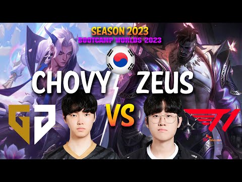 GEN Chovy vs T1 Zeus - Chovy YONE vs Zeus K'SANTE Top - Patch 13.19 KR Ranked